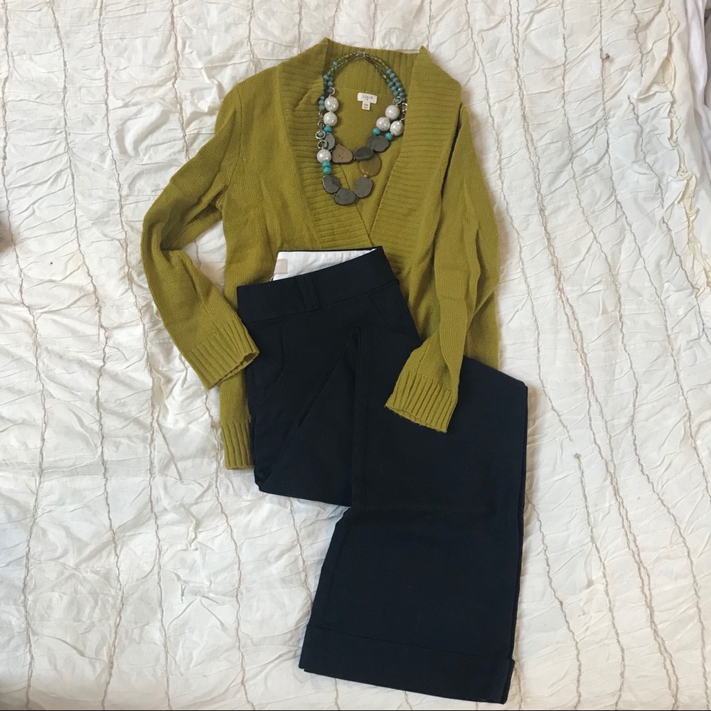 Banana Republic straight leg trousers, navy, sz 2